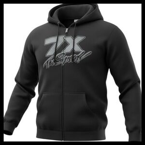 Busch Gardens Williamsburg 7X The Speed Roller Coaster Graphic Zip Up Hoodie XL